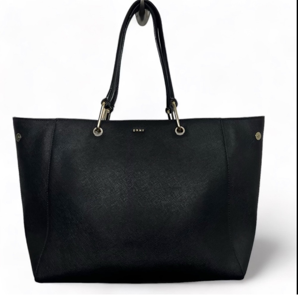 DKNY Tote Bag black with gold hardware. Authentic. Like new!!
